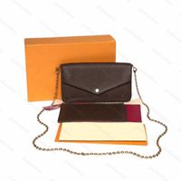 Wholesale luxury designer original piece shoulder bag brand hobo women men chain Tote clutchbag famous Crossbody bags handbag POCHETTE FeLICIE handbags Wallet Purses