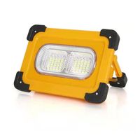 Wholesale Lights LED Work Solar Floodlights USB Rechargeable W Portable Waterproof Flood Light for Outdoor Camping Car Repairing Job Site Lighting Emergency SOS watts