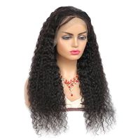 Wholesale Cross border Human Hair Fronta WIG BODY13 front lace fake real people long curly hair full set