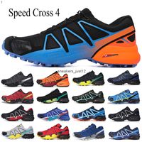 Wholesale New Speedcross CS Trail Running Shoes Orange Red Speed Cross Mens Womens trainers Outdoor Hiking Sports Sneakers Size