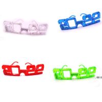 Wholesale Party Decoration LED Glowing Light Glasses Eight Lights Year Christmas Atmosphere Jumping DI Selfie Props Bar Club Accessories FWF11700