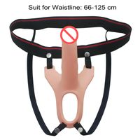 Wholesale Strap on Dildo for Man Silicone Hollow Dildo Strapon Harness Penis Enlarger Extender Sex Toys for Man