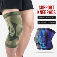 Wholesale 1Pair Unisex Elastic Sports Knee Sleeve Suitable For Fitness Center Gym Spring Can Lighten Load O Ring Massage Patella Elbow Pads