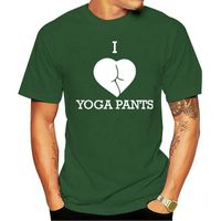 Wholesale Men s T Shirts Fashion Casual Cotton T shirt I Love Yogatraining Pants Funny Workout Gymnasium Nerd Geek