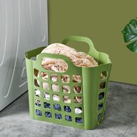 Wholesale Laundry Bags Toy Dirty Clothes Basket Plastic Foldable Large Sundries Household Wall Mounted Bathroom Organizer Storage Container
