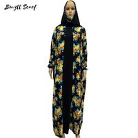 Wholesale Long Sleeve Bohemian Traditional Print Loose Dress Winter African Fashion Women s Robe With Inner BDD Ethnic Clothing