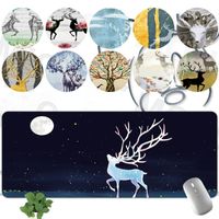 Wholesale Mouse Pads Wrist Rests Computer Gaming Pad Large Size x60 x80CM Mousepad Waterproof Antislip Home Office Laptop Mat Deer Pattern Serie