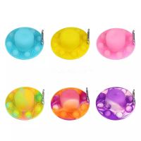Wholesale Push its Fidget Decompression Toys Camouflage The Shape of Hat With Night Light Feature Bubble Fingertip Sensory Toy for Children Gifts CS14