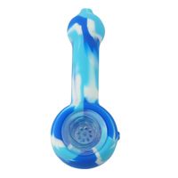 Wholesale Newest durable Hand Smoking Pipe Mini Water Bong Unbreakable Rig Tobacco Pipes with Glass Bowl and Dab Tool