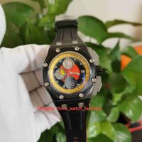 Wholesale N8 Maker Top Quality Watches Classic mm Offshore IO OO A001VE Black PVD Case VK Quartz Chronograph Working Mens Watch Men s Wristwatches