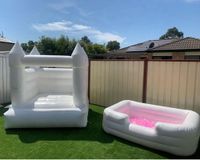 Wholesale Free ship Inflatable bouncy castle wedding bounce house with Kids Ball Pit Baby Balls Pool Foam Swimming Pools for Birthday Party Activities Games