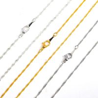Wholesale Chains cm Gold Silver Color Water Wave Women Necklace Material Supplies DIY Jewelry Making Accessories