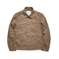 Wholesale Men s Jackets Red Waxed Canvas Supply Jacket Unlined Spring Men Workwear Tan amp Olive