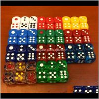 Wholesale Gambing Mm Sided Rounded Ordinary Dices Routine Colored Boson Acrylic Ktv Bar Drinking Game Matic Mahjong Hine Dice Good Price Mc9 Kgw0P