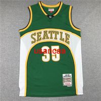Wholesale All embroidery No Durant retro green basketball jersey Customize men s women youth add any number name XS XL XL Vest