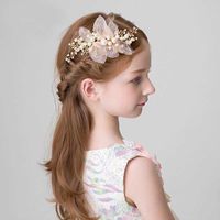 Wholesale Handmade Pearl Flower Hair Comb Bride Tiara Girls Crown Headpiece Wedding Bridal Women Jewelry Accessories