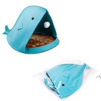 Wholesale NEWNon woven Foldable Felt Pet Nest Cat Houses Shark Type Removable and Washable GWE11316