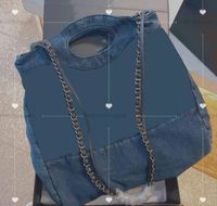 Wholesale Retro Denim Jeans Shoulder Bag Women Tote Handbag Purse print stripe Cowboy Crossbody Bags Detchable Strap Flap Messenger New Wallet with foldable clip
