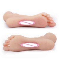 Wholesale Nxy Sex Men Masturbators Design Silicone Pussy Fetish Foot Masturbation Toy for Male Masturbator Inside Vagina Lifelike Female Feet