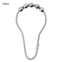 Wholesale Shower Curtains Curtain Hooks Rings Rust Resistant Metal Glide For Bathroom Rods