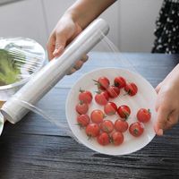Wholesale Food Savers Storage Containers Rolls Lightweight Transparent Clear Disposable Plastic Cling Wrap Film Fruit Vegetable
