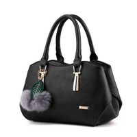 Wholesale Bag Tote Clutch Fashion Women Handbag Pu Leather Female Shoulder Hairball and Leaves Decoration Ladies Messenger Crossbody s Sac