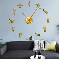 Wholesale Wall Clocks Football Sport Frameless DIY Giant Clock Soccer Game Lover Living Room Art Decor Modern Big Time