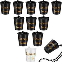 Wholesale Bachelorette and Bride Party Decoration Shot Glass Necklace with Gold Foil for Bachelor Wedding Parties Bridal Shower GWE11323