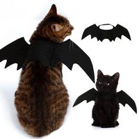 Wholesale Cat Costumes Halloween Pet Dog Bat Wings Vampire Black Cute Fancy Dress Up Costume Party Cosplay