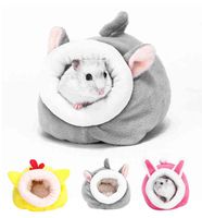 Wholesale Guinea Pig Accessories Hamster Cotton House for Small Animal Nest Winter Warm For Rodent Rat Hedgehog Pet Supplies