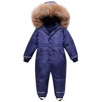 Wholesale Boys Winter Snowsuit Thick Girls Jumpsuit Year Kids Overall Children Ski Suit Snow Wear Outerwear Toddler Clothes Coat