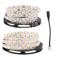 Wholesale Strips m m m m m V LED Strip Light SMD Leds m Flexible Tape White Warm MM PCB With DC Head