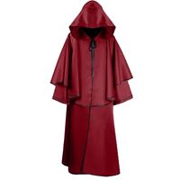 Wholesale 2021 New Halloween Hooded Gown Mysterious Costume Accessories Death Cape Long Wide Sleeve Cosplay Witch Show Cloak