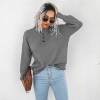 Wholesale Women s Sweaters Women Autumn Winter Sweater Fashion Casual Personalized Button Knitting Tops Female Pullovers