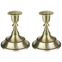 Wholesale Candle Holders VOSAREA Lower Style Holder Metal Candlestick Home Wedding Centerpiece For Window And Mantle Display