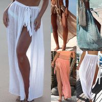 Wholesale Women Light Cover up Chiffon Beachwear Waist Tie Swimwear Summer Hot Wrap Skirts