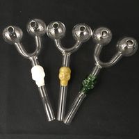Wholesale Factory Factory Colorful Double model head skull glass smoking pipes handcraft Glass Oil Pipes quick seller in stock