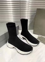 Wholesale Designer shoes fashion luxury street shooting stockings knitting casual sports outdoor all match men and women couples thick soled shoeses Sneakers