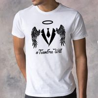 Wholesale Supernatural T shirt Dean Sam Winchester Shevy Impala White Tee Shirt Men Cotton Tshirt Summer Fashion Male t Shirt Top Clothing