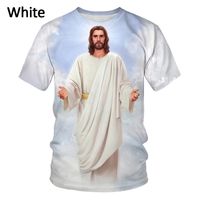 Wholesale God Cross Jesus Loves All Christian Men s Fashion D Printed T shirts Christ Casual Short Sleeve T shirt