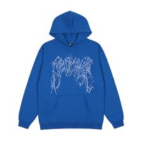 Wholesale Men s Women D Printed Oversize Sweatshirts Rapper Hip Hop College Hoodies High Street Male Pullover Sweater Tops XQ
