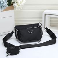 Wholesale Women Luxurys Designers Bags Italian fashion PU leather Canvas clutch shoulder Crossbody Bag female purse size With box