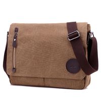 Wholesale Backpack Men Military Vintage Bags Canvas Leather Crossbody Bag Shoulder Casual Travel School For Teenagers Sac A Dos Bolsa