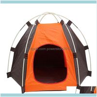 Wholesale Shelters And Camping Hiking Sports Outdoorsportable Durable Foldable Cute Pet Outdoor Indoor Tent For Small Dog Kitten Cat Puppy House Ken