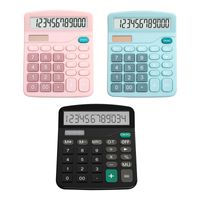 Wholesale 12 Digits Electronic Calculator Large Screen Desktop Calculators Home Office School Calculators Financial Accounting Tools