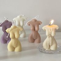 Wholesale Craft Tools D Art Body Candle Mold Female Perfume Plaster Silicone Fragrance Making Wax Mould Soap Decor