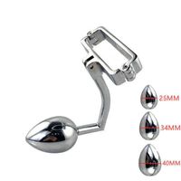 Wholesale NXY Sex Anal toys Metal Hook Butt Plugs Beads Heavy Duty Cock Penis Ring Ball Stretcher Adult Prostate Massage Toy For Man Erotic Product