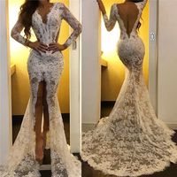 Wholesale One Shoulder ivory Evening Dresses Long New Mermaid Lace Islamic Dubai Saudi Arabic Formal Party Dress Prom Gowns