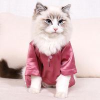 Wholesale Cat Costumes Japanese Clothes Summer Cool T shirt Dress Thin Non stick Wool Silk British Style Six color Upscale Lace