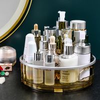 Wholesale Storage Boxes Bins Rotation Cabinet Organizer Spice Drink Cosmetic Rack Transparent For Kitchen Bathroom